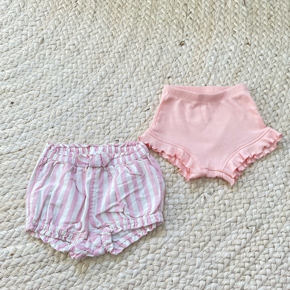 GAP Bottoms Baby Girl Gap Striped Pink Shorts Rifle Set Poshmark